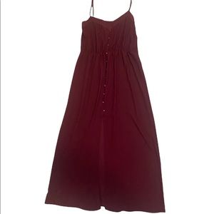 River Island Maroon Spaghetti Strap Maxi Dress